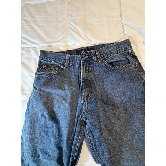 Calvin Klein Jeans Men's Size 33x29 Straight Cut Blue Denim - Picture 2 of 8